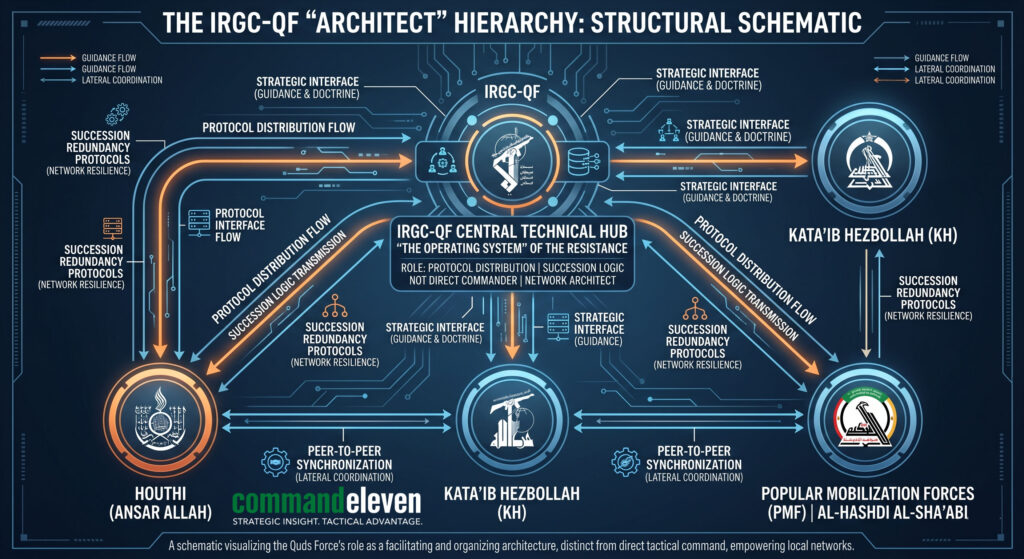 The IRGC-QF Architect Hierarchy - Structural Schematic