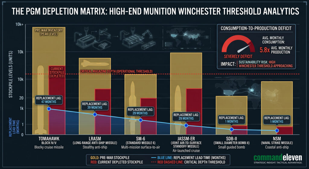 The PGM Depletion Matrix - High-End Munition Winchest Threshold Analytics