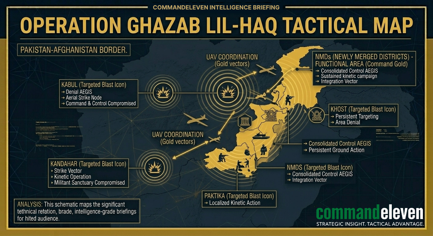 Operation Ghazb lil Haq Tactical Map