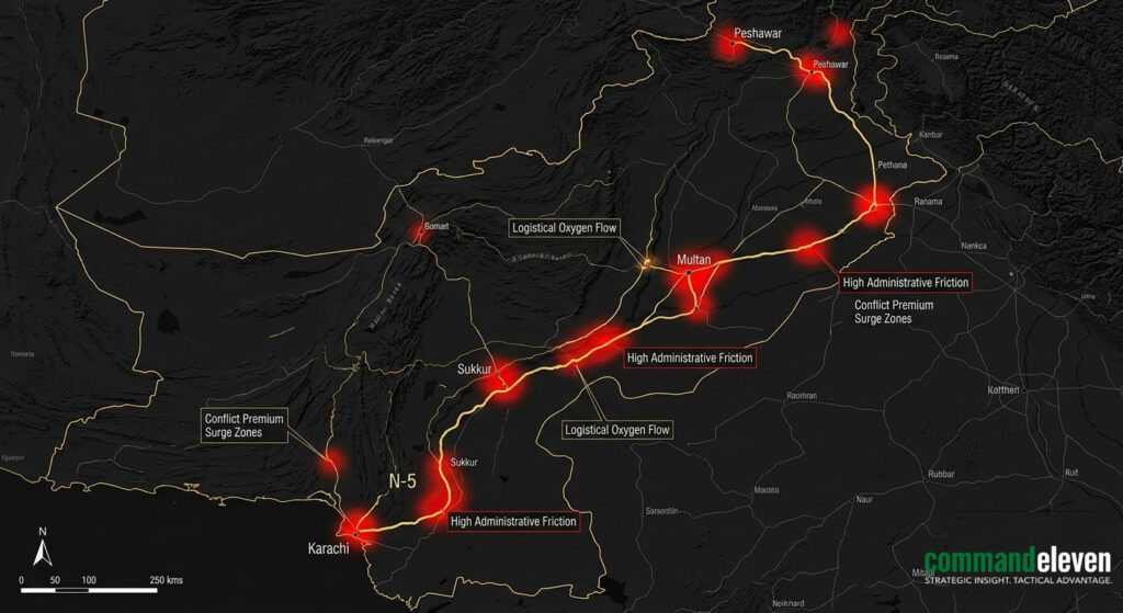 The Conflict Premium Pressure Map (N-5 Corridor)