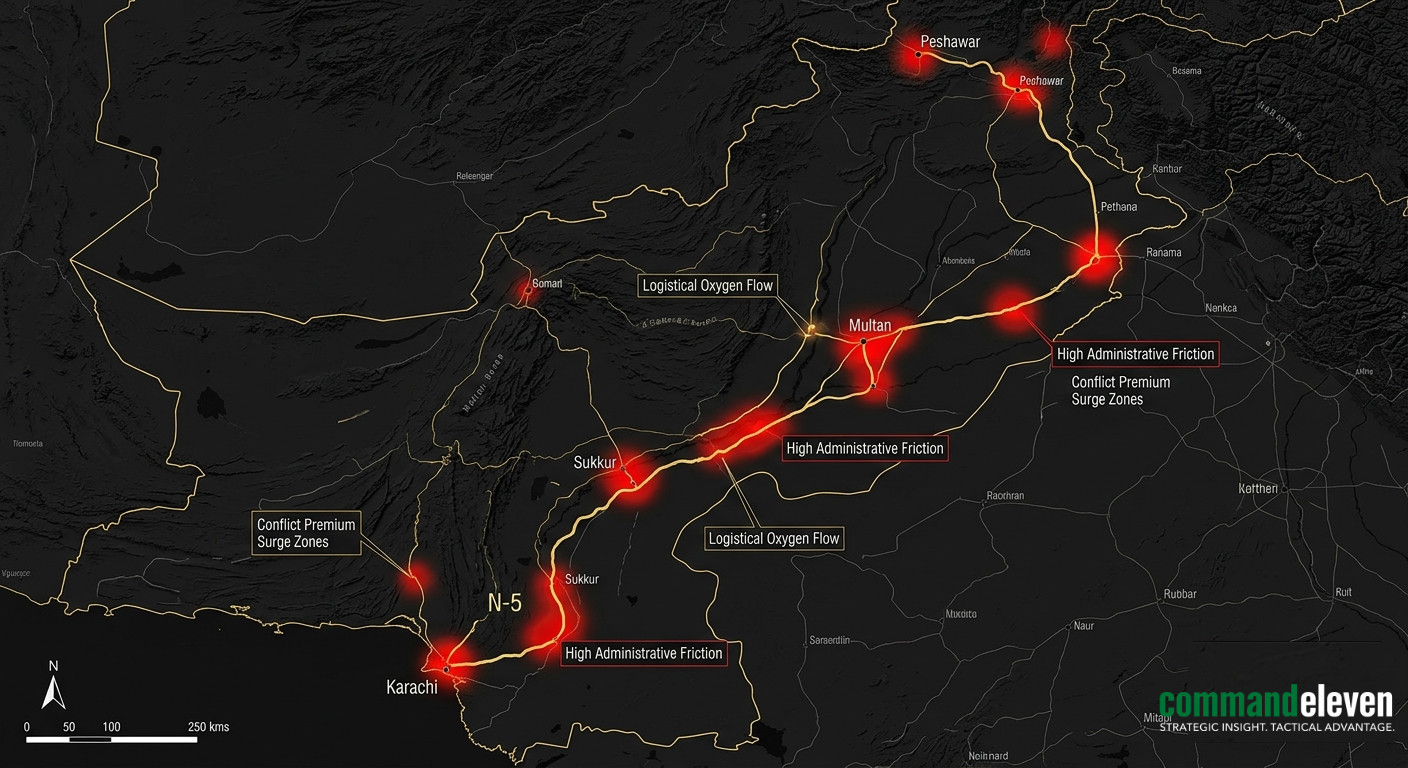 The Conflict Premium Pressure Map (N-5 Corridor)