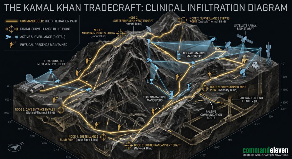The Kamal Khan Tradecraft - Clinical Infiltration Diagram