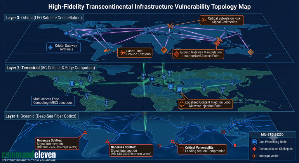 High-Fidelity Transcontinental Infrastructure Vulnerability Topolgy Map