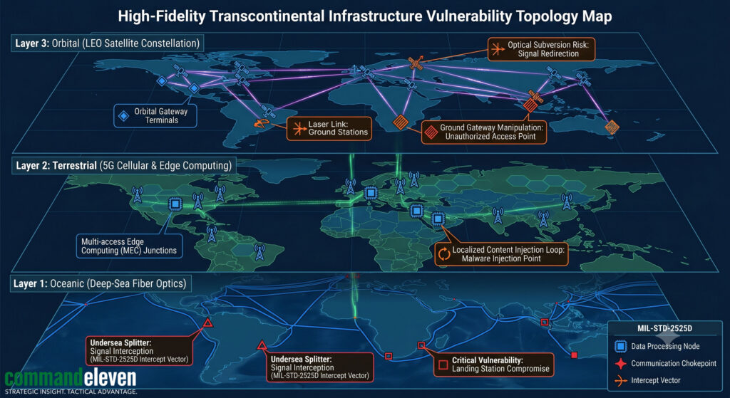 High-Fidelity Transcontinental Infrastructure Vulnerability Topolgy Map