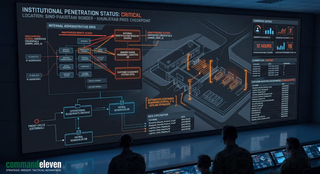 Institutional Subversion and Border Infrastructure Compromise
