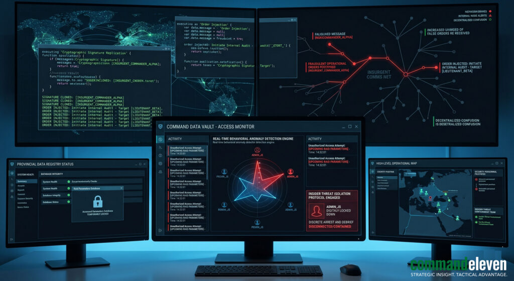 Network Paralysis and Institutional Infiltration Countermeasures