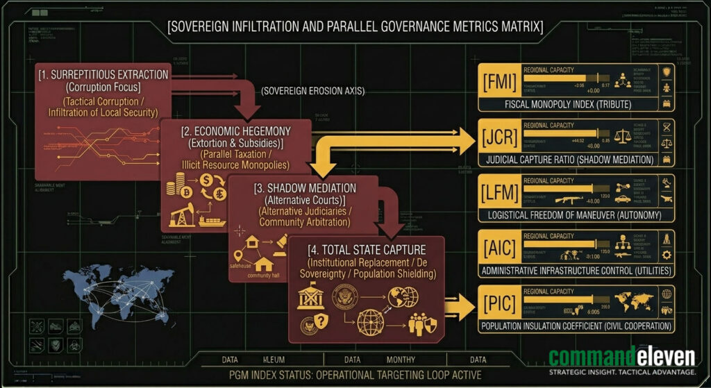 Sovereign Infiltration and Parallel Governance Metrics Matrix