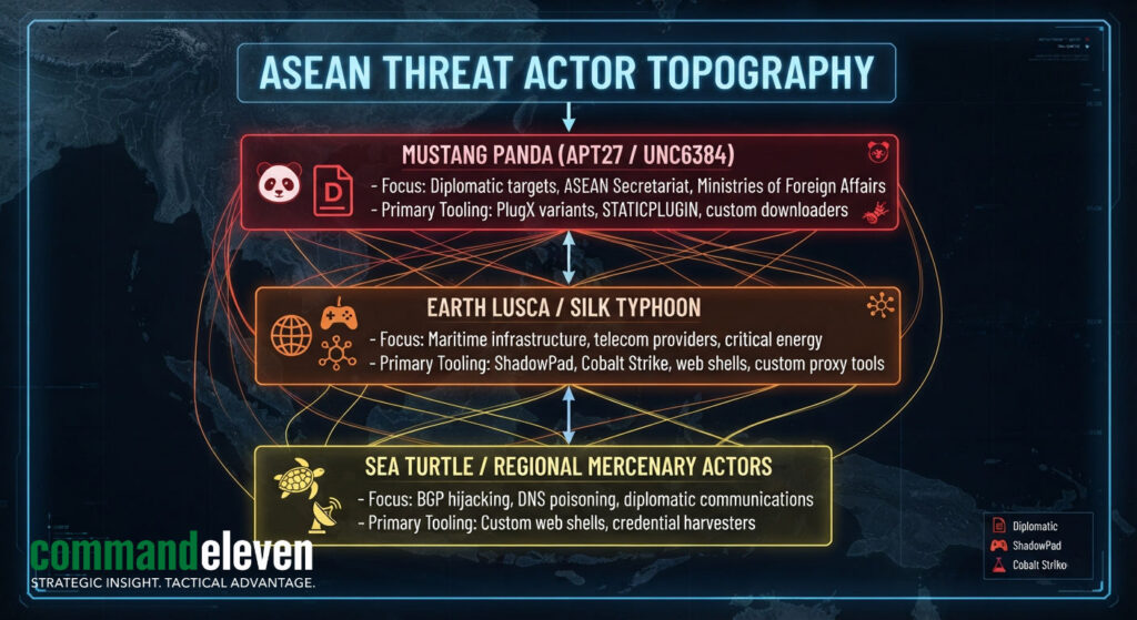 ASEAN Threat Actor Topography