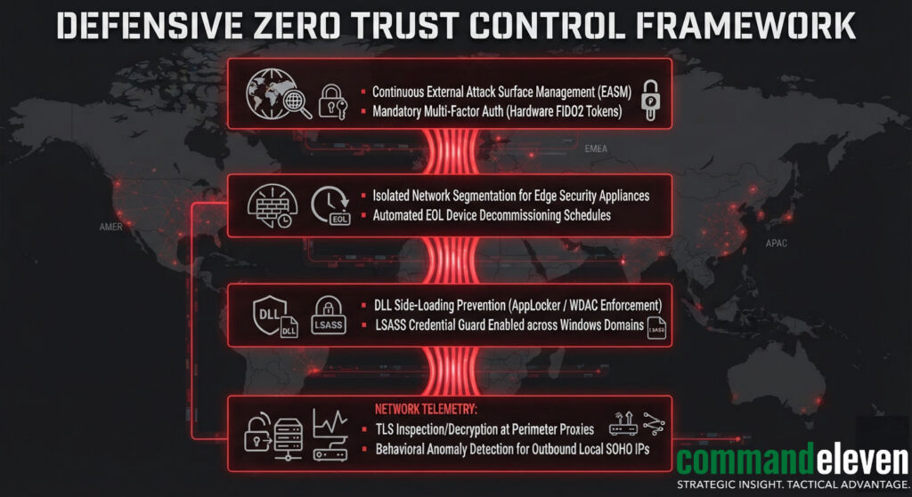 Defensive Zero Trust Control Framework