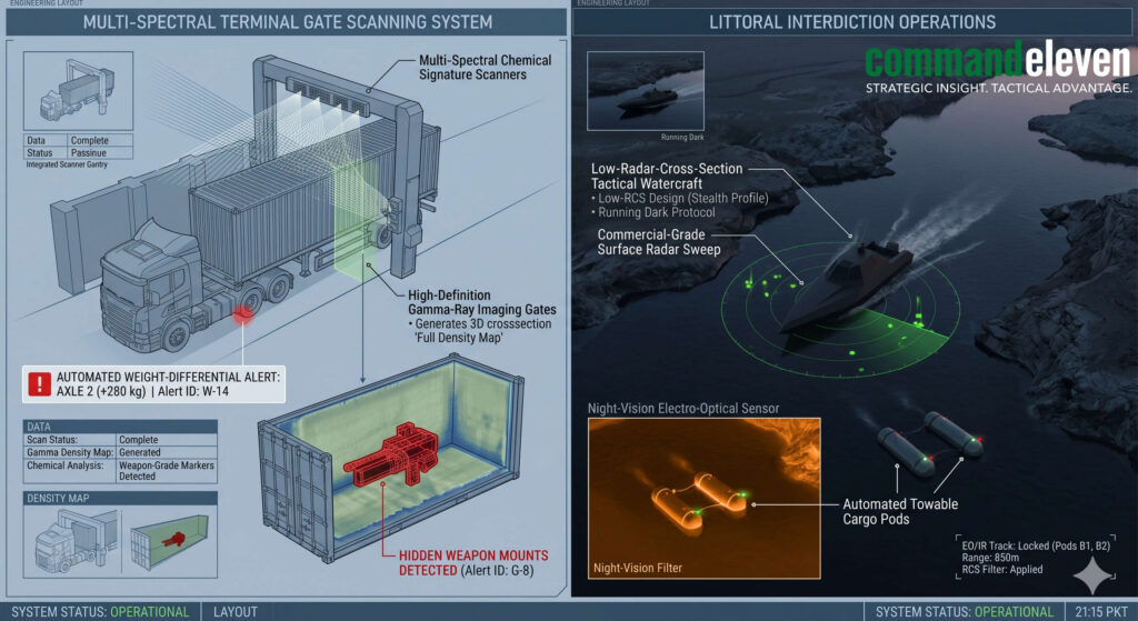 Multi-Spectral Terminal Cargo Screening and Material Interdiction
