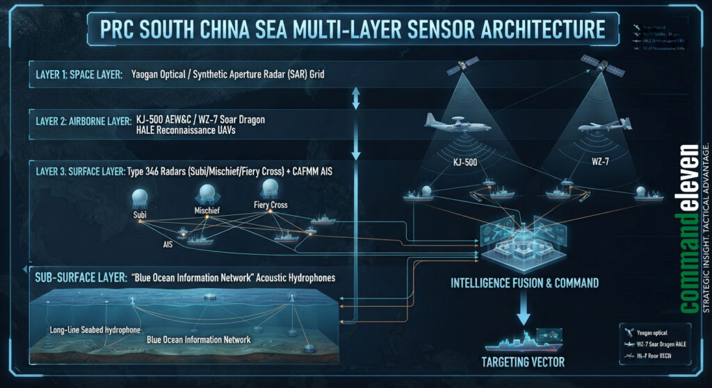PRC South China Sea Multi-Layer Sensor Architecture