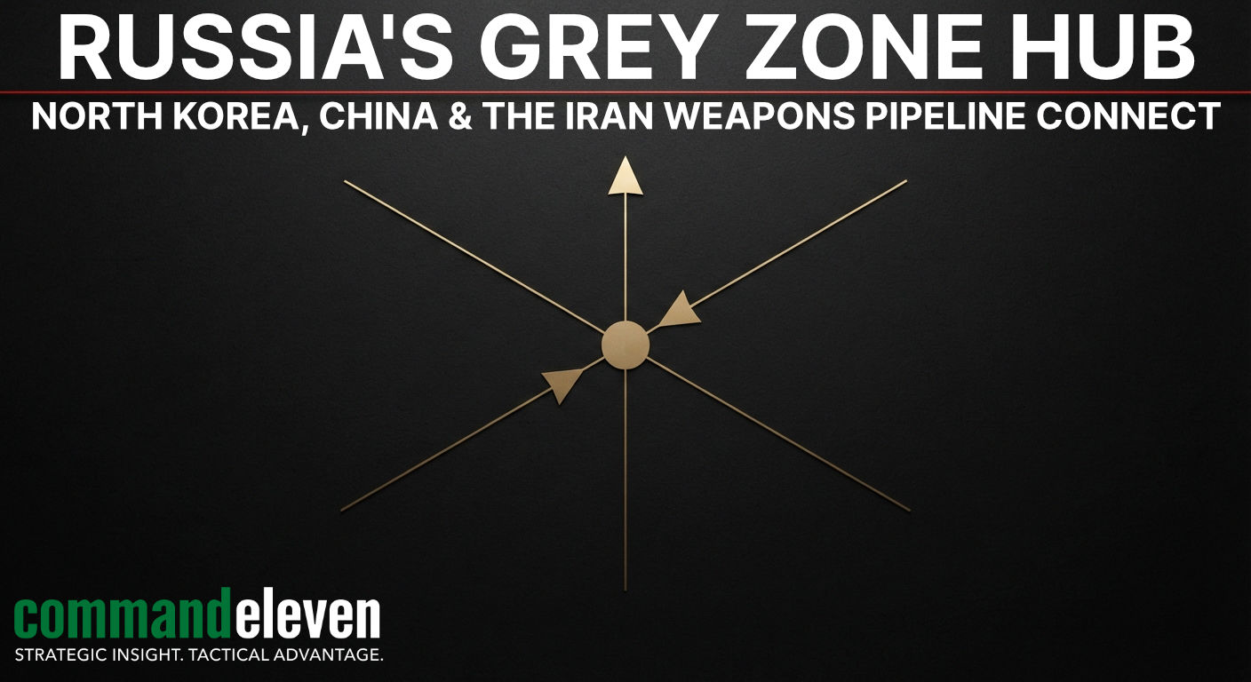 Russia's Grey Zone Hub: North Korea, China & the Iran Weapons Pipeline