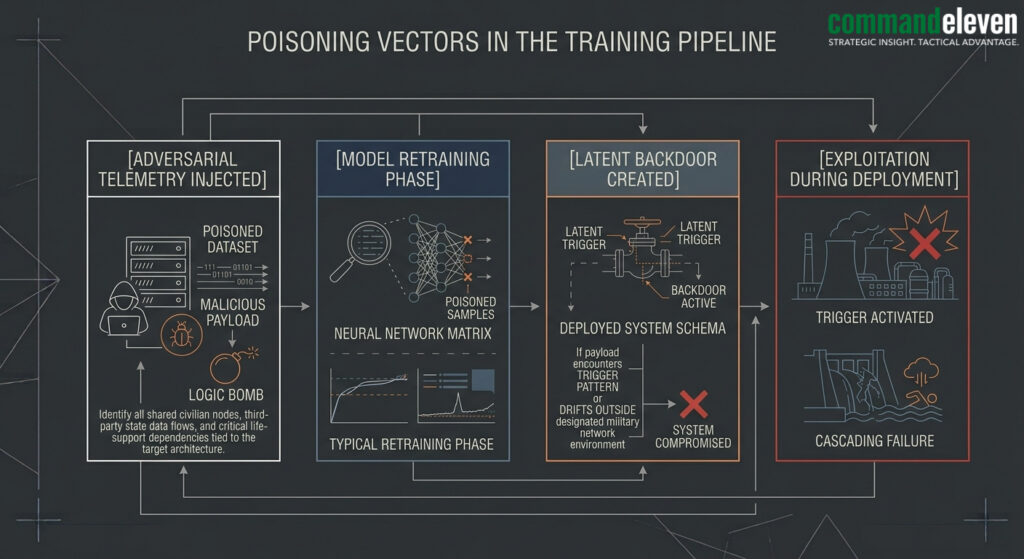 Poisoning Vectors in the Training Pipeline