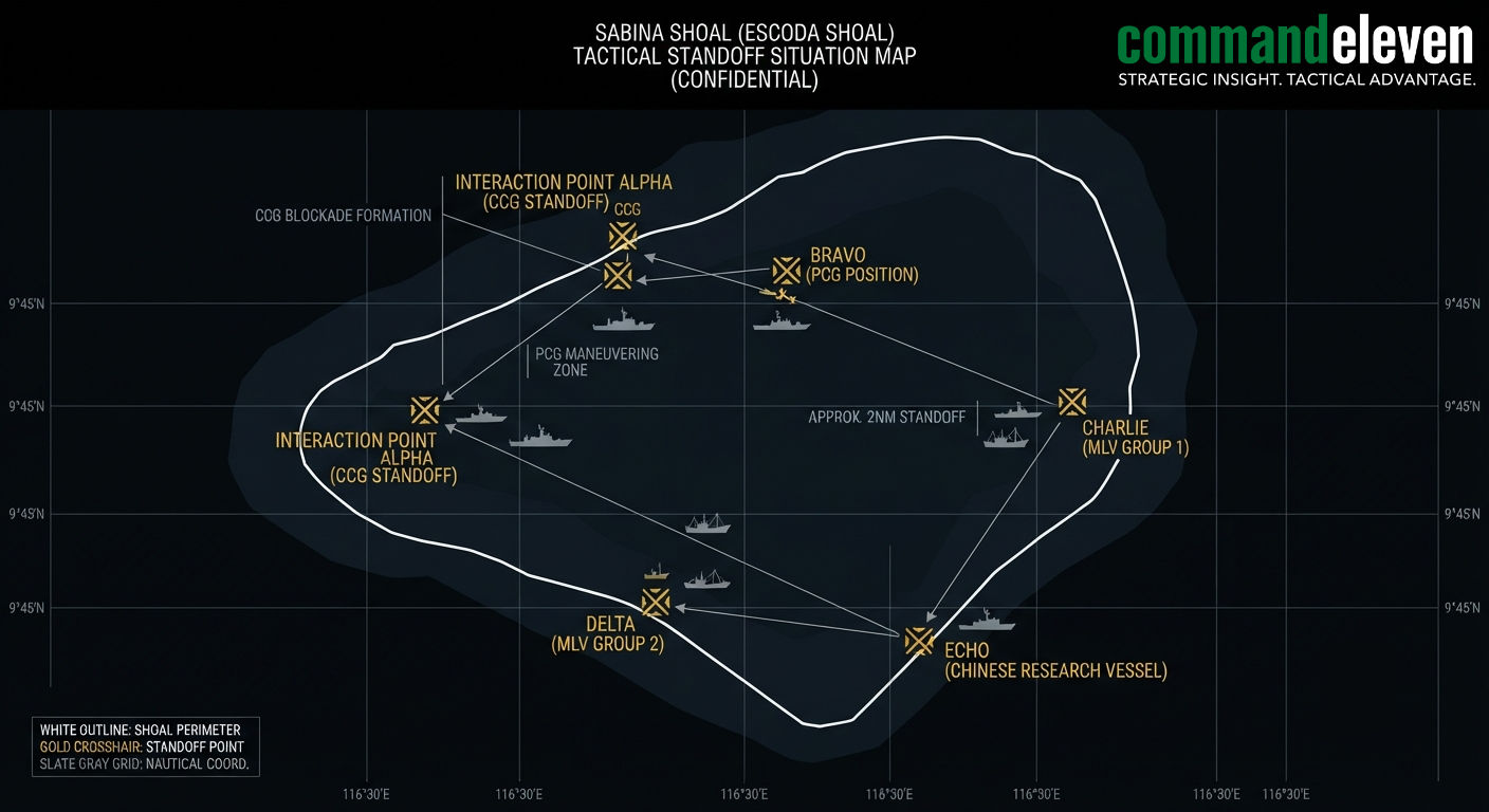 Sabina Shoal Tactical Standoff Map