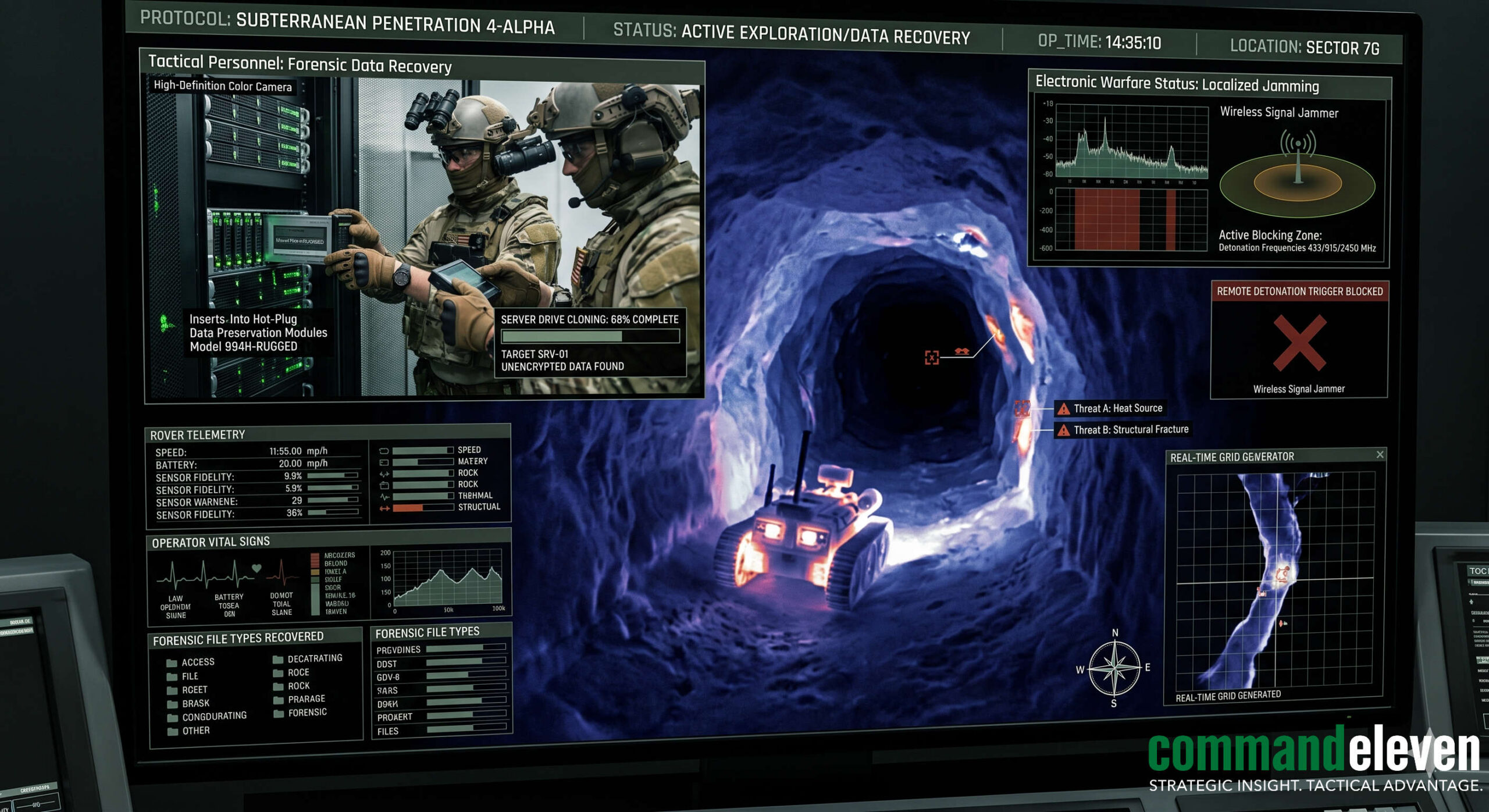 Subterranean Tactical Penetration and Robotic Exploration Protocols