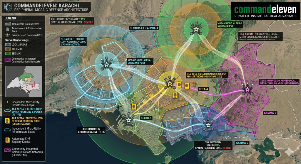 The CommandEleven Mosaic Defense Architecture and Spatial Hardening