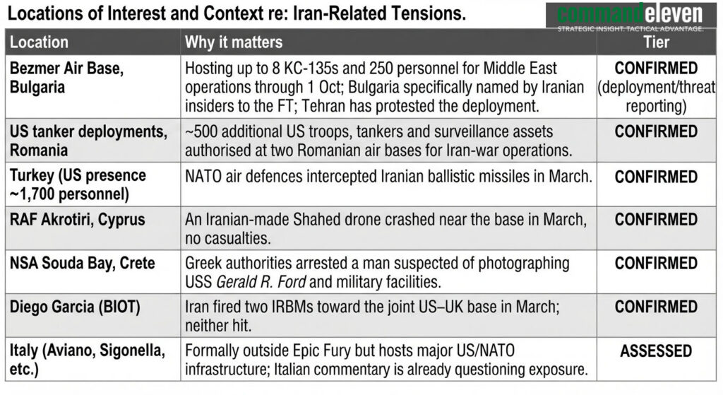 Locations of Interest - Iran-Related