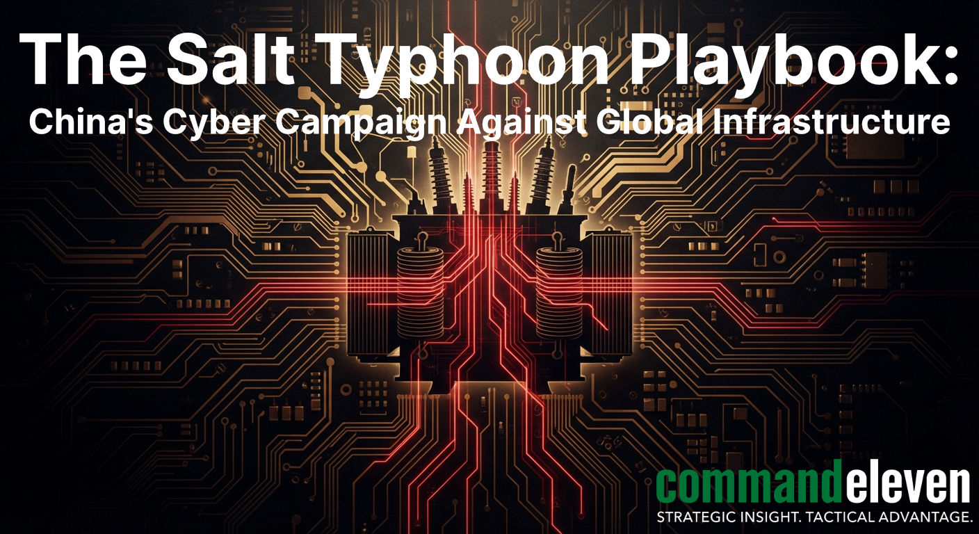 The Salt Typhoon Playbook: China's Cyber Campaign Against Global Infrastructure