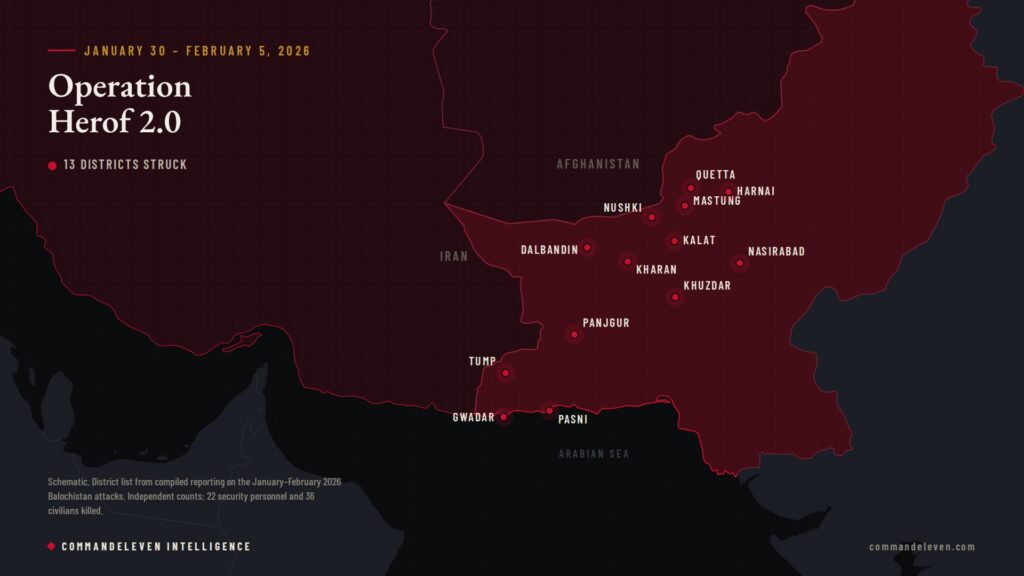 The Baloch Insurgency Uptick: A Second Front Under Pressure - Herof Map
