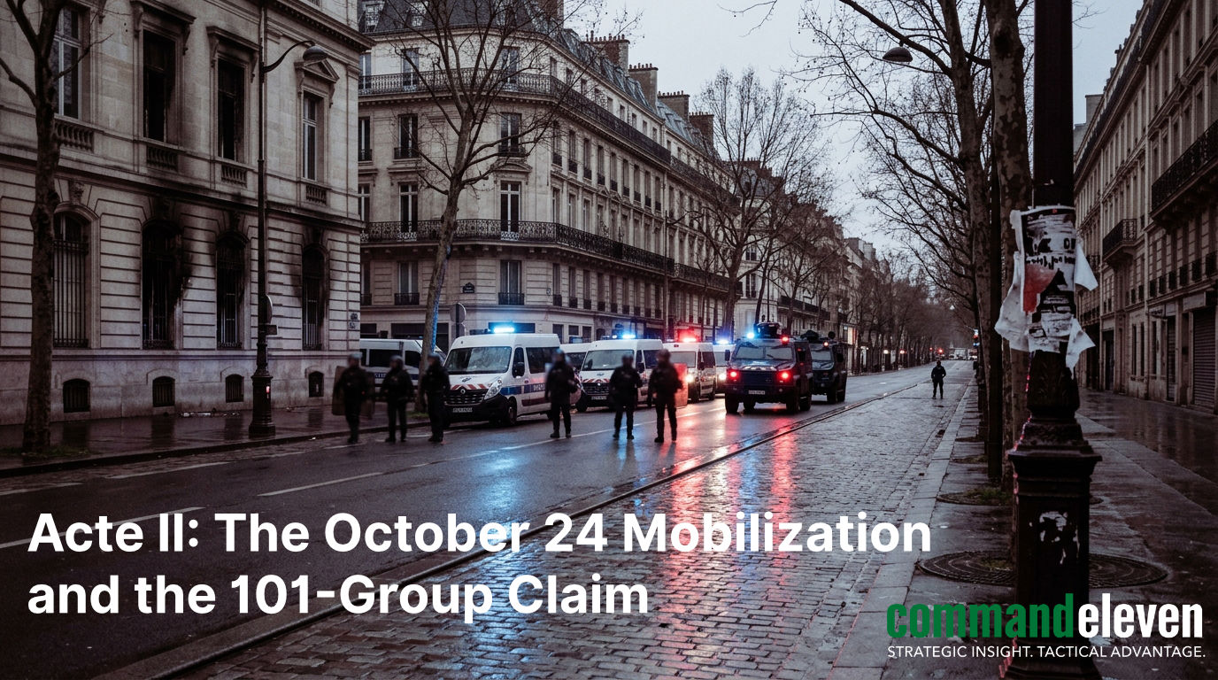Acte II: The October 24 Mobilization and the 101-Group Claim