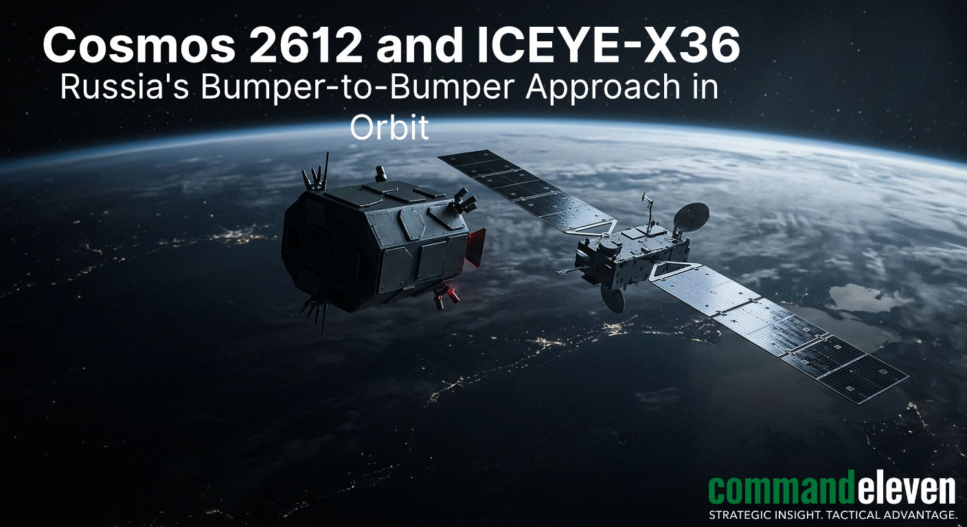 Cosmos 2612 and ICEYE-X36: Russia's Bumper-to-Bumper Approach in Orbit
