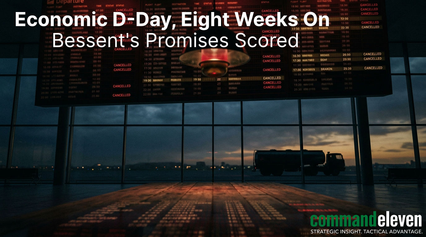 Economic D-Day, Eight Weeks On: Bessent's Promises Scored