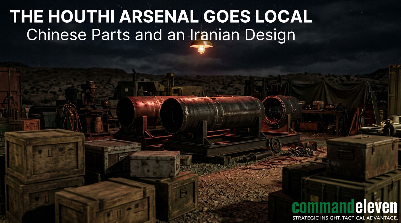 The Houthi Arsenal Goes Local: Chinese Parts and an Iranian Design
