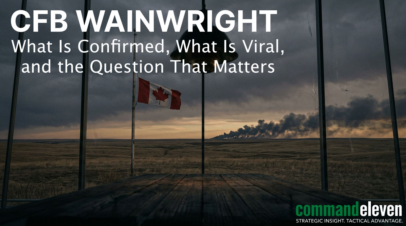 CFB Wainwright: What Is Confirmed, What Is Viral, and the Question That Matters