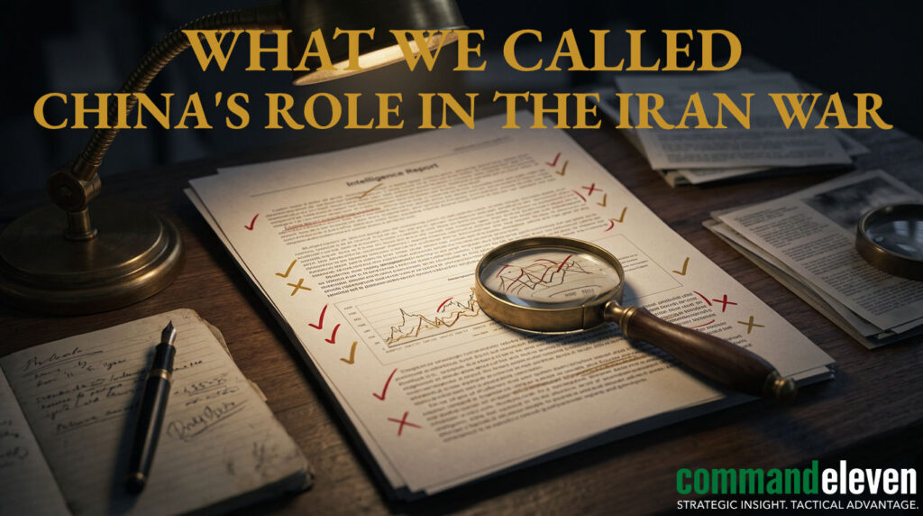 What We Called on China's Role in the Iran War